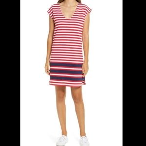Vineyard Vines Americana Stripe Dress in Lighthouse Red